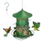 SKUSHOPS Wild Bird Feeder Squirrel Proof Chew Proof Metal Bird Seed Feeder Outdoor Hanging Bird Feeder With 360 Circular Perches